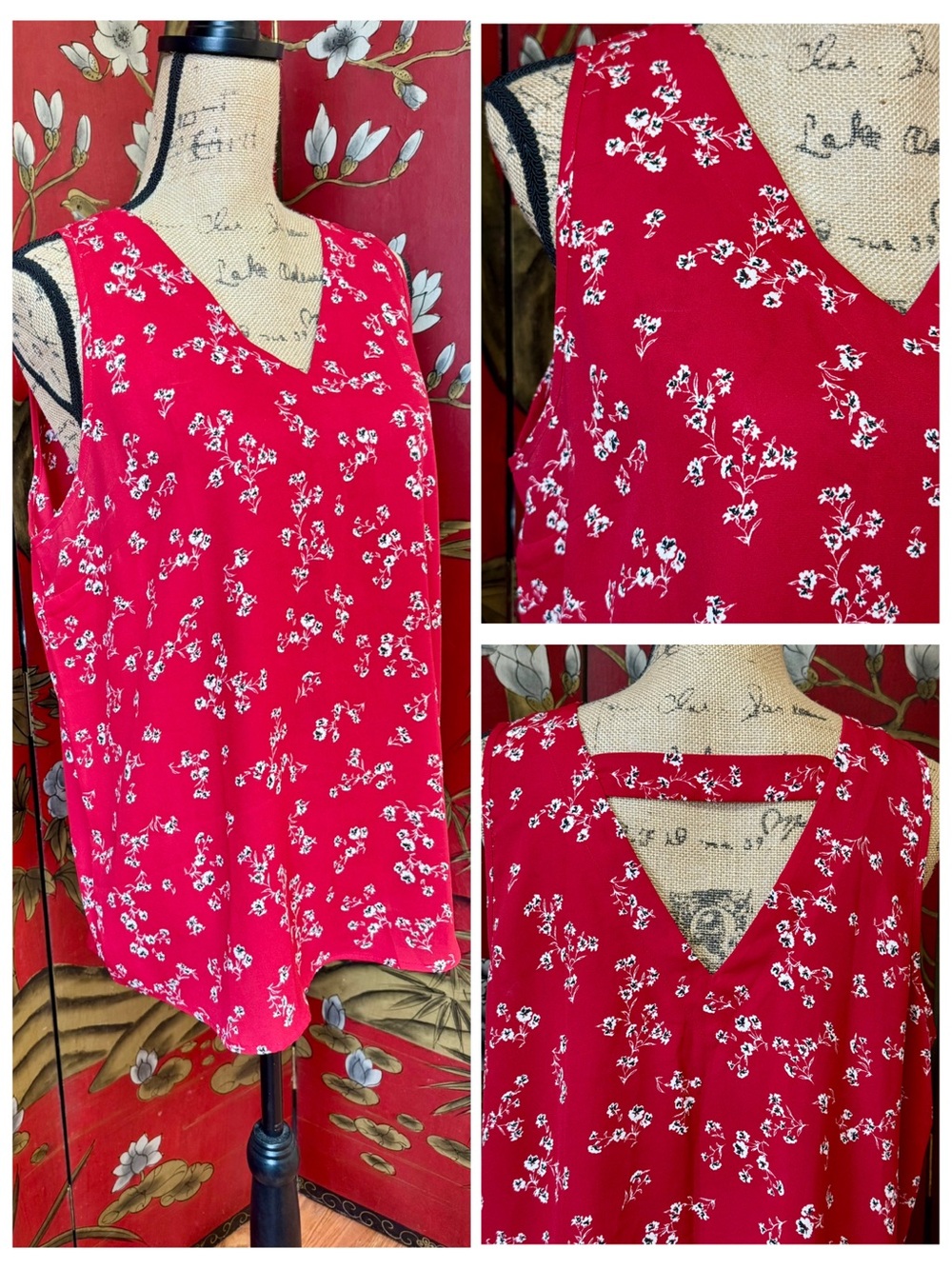 Women’s “MAURICES” Floral Dressy Tank | #C25